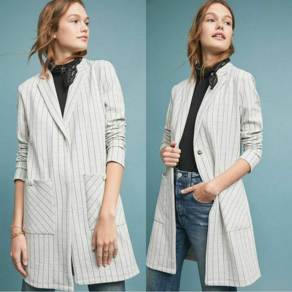 Anthropologie | Harlyn Pinstripe Jacket